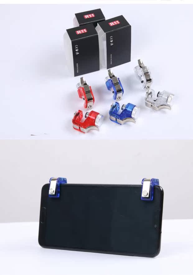Ăn gà tạo tác hỗ trợ gamepad Nút sinh tồn Jedi sáu ngón tay để kích thích chiến trường điện thoại di động ipad nút Android tay cầm chơi game free fire
