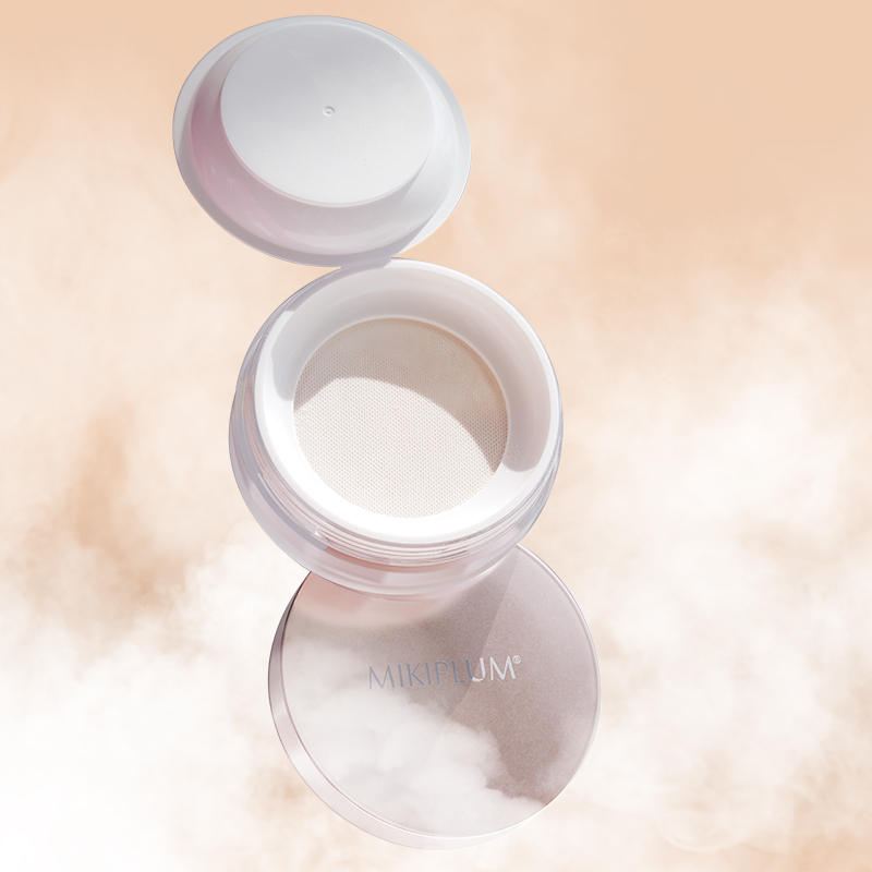 MIKIPLUM meticulous soft and smooth Michoneys powder bulk powder Cosmetic Powder Fog Face Flex not easy to remove Durable Lasting Control Oil Lady