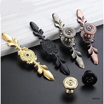 European gold chest of drawers door handle Chinese green bronze wardrobe cabinet door handle Vintage single hole cabinet handle