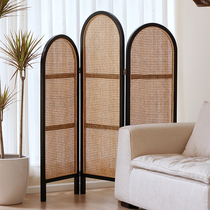 Ancient Wind Solid Wood Screen Living Room Partition Folding Screen Bedroom Shelter Home Small Family Type Mobile Decoration Folding New Chinese