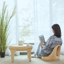 Nordic Balcony Rattan with a small tea table Home Japanese style minima tatami small tables Inwind and a few kang tables