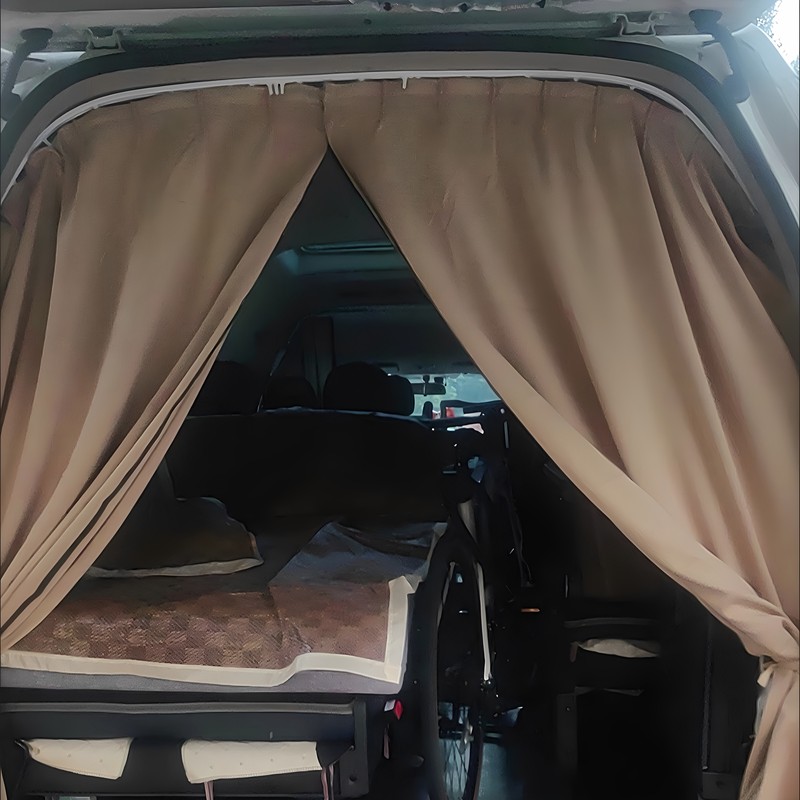 Van Track Slide-Type Upgrade New Model Business Vehicle Air Conditioning Partition Curtain to Block Rear Seats and Curtains