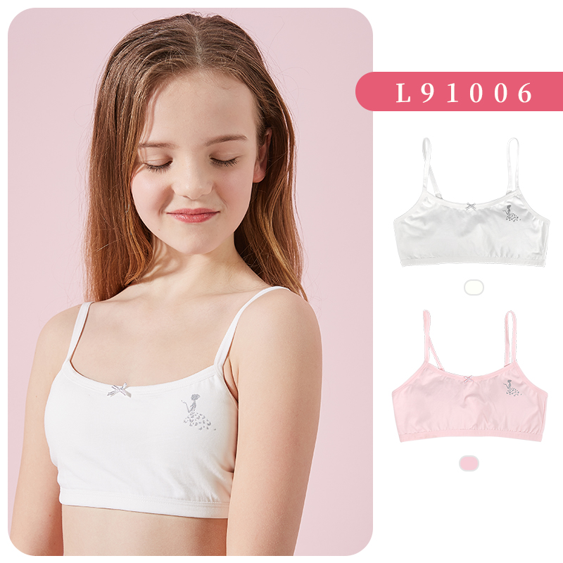 Pure cotton girls small vest bra big children primary school students underwear girls 11 development 10 children 9-12 years old bra