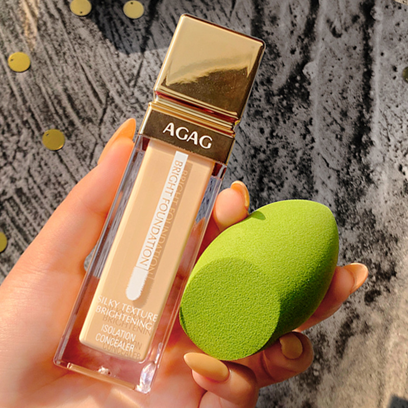 AGAG beauty concealer oil control liquid foundation cream muscle clear oil control moisturizing invisible pores dry skin makeup lasting