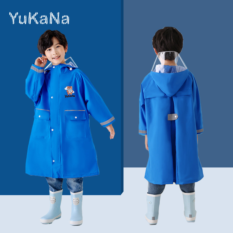 Children's raincoat kindergarten pupils poncho suit waterproof full body boys and girls cloak-style long raincoat