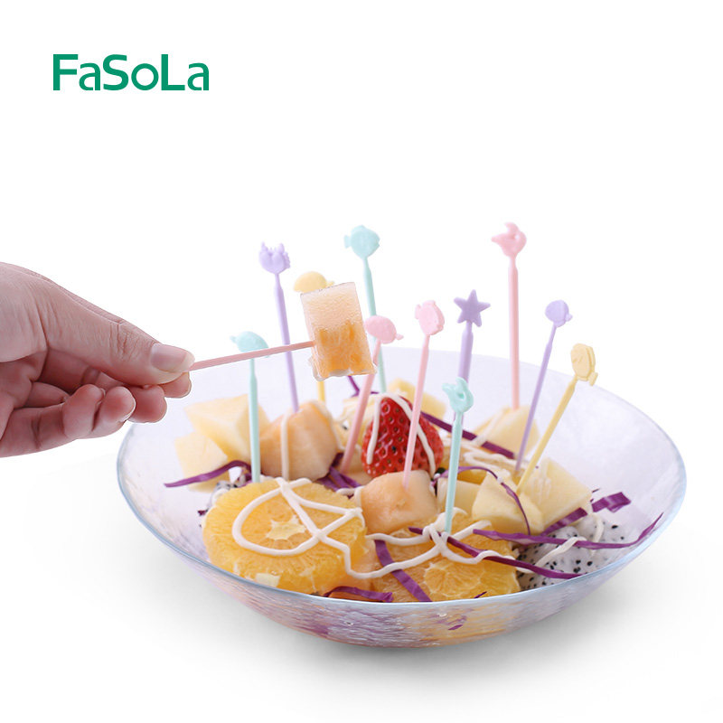 FaSoLa Fruit Sign Love Cardpin Cardfork Creative Children's Baby Household Plastic Simple Signature