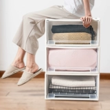 Пластиковый ящик для хранения, очень большая коробка для хранения, увеличенная толщина