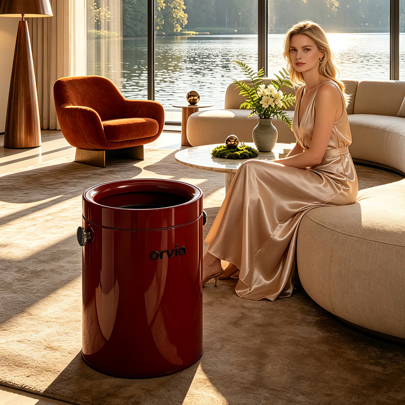Stainless Steel Household Trash Can, 2026 New Model, Lidless, Large Capacity for Living Room, Vintage Style with Wheels, High Aesthetic Value Trash Bin Stainless Steel Household Trash Can, 2026 New Model, Lidless, Large Capacity for Living Room, Vintage Style with Wheels, High Aesthetic Value Trash Bin