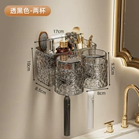 Парный комплект [прозрачные черные полки*2]