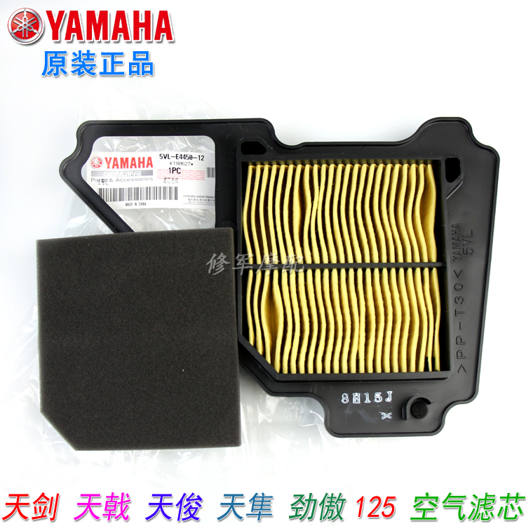 (Original factory) Mountain leaf air filter JYM125-2 3 days sword heavenly arrogant Sky Falcon air filter element