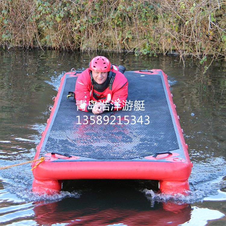 Inflatable floating bridge waters ice surface rescue floating bridge water rescue floating platform inflatable water floating