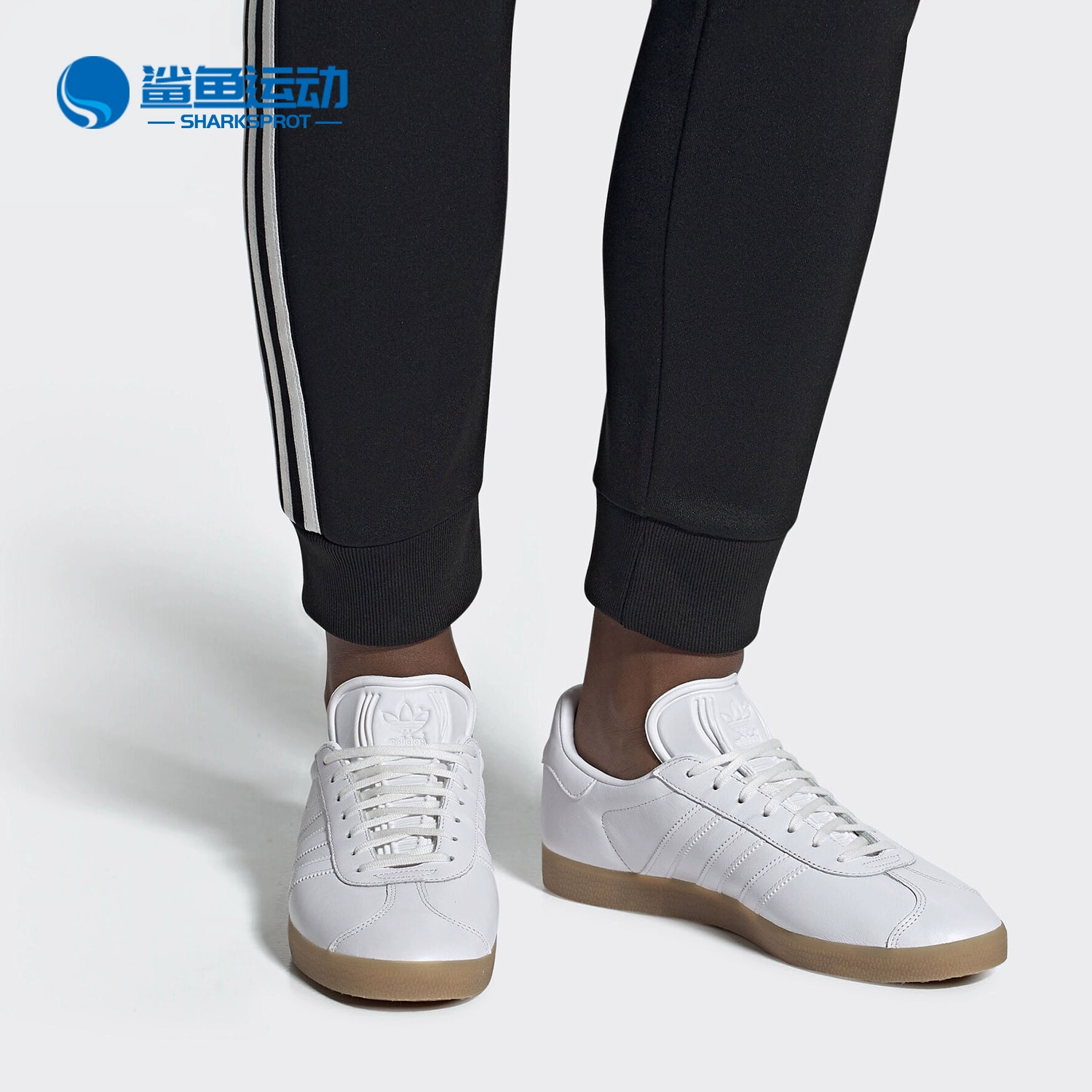 Adidas / Adidas chính hãng cỏ ba lá Gazelle cổ điển giày thể thao đế cao su thô BD7479 - Dép / giày thường