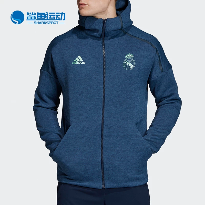 Adidas мужская футбольная куртка REAL ZNE HD 3.0 спортивная куртка Real Madrid дизайн DX8699