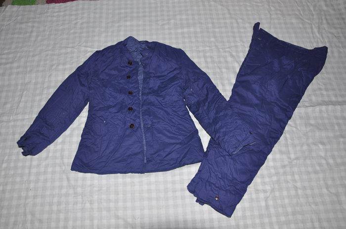 Soviet Model New Original Set 74 Navy Well No. 2 Blue Lizi Cotton Clothes Set 3540 Factory Stabbed 25 Jin in 82