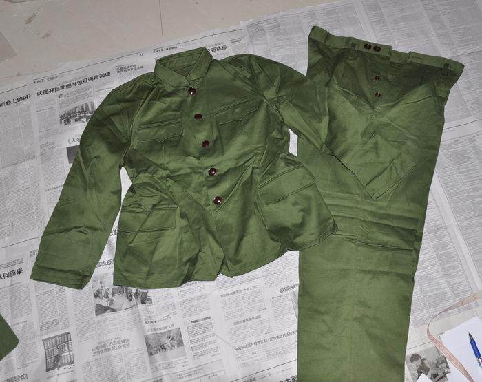 Soviet model brand-new original set of 65 army female cadres are the fourth polyester card military uniform set (3504 factory 80 years)