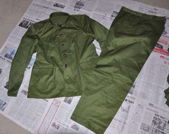 Soviet model brand-new original set of 65 army cadres zhengyi polyester card winter clothing set (3503 factory 83