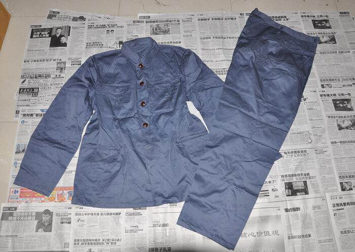 Soviet model original set of 65 navy gray cadre Zheng No 1 winter cotton military uniform set(3505 Factory 69 years)