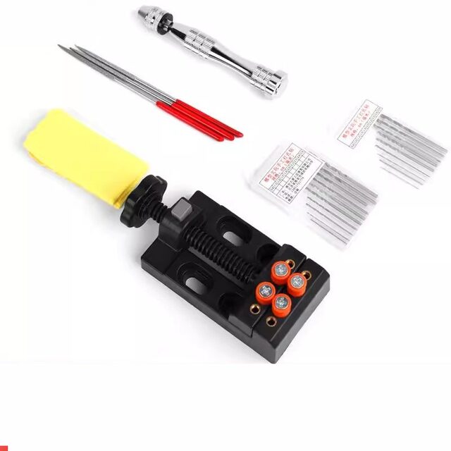 Hand twist drill, hand drill tool, hole drill, handheld toy hand drill, mini DIY metal screwdriver double head