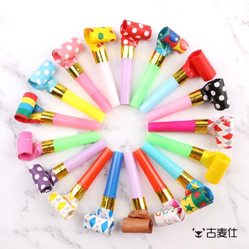 子供用竜巻漫画おもちゃ伸縮式ホイッスル吹くドラゴン吹くホイッスルパーティー誕生日屋台プッシュが呼び出されます