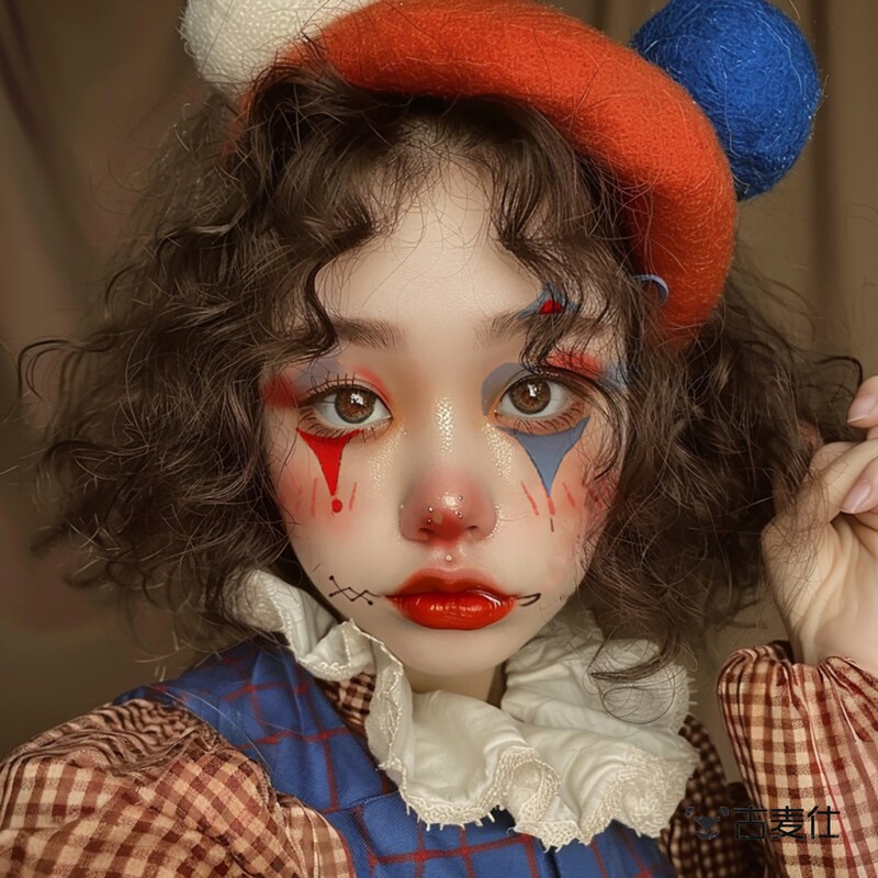 Halloween Clown Makeup Face Stickers, Cute Ghost Tattoo Stickers, Heart-Shaped Pumpkin Paper Witch Nun Children's Face Stickers Halloween Clown Makeup Face Stickers, Cute Ghost Tattoo Stickers, Heart-Shaped Pumpkin Paper Witch Nun Children's Face Stickers