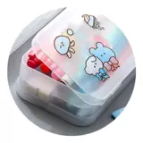 Прозрачный матовый пенал, свежие канцтовары, пластиковая коробка для хранения для школьников