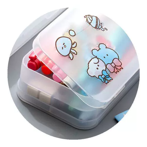 Прозрачный матовый пенал, свежие канцтовары, пластиковая коробка для хранения для школьников