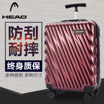 Hyde leather box trolley box female universal wheel password box travel boarding suitcase male 28 inches 24 20