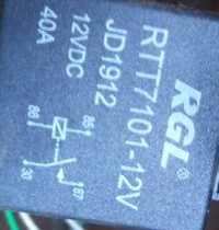 RTT7101 car universal 40AJD1914 relay iron backrest 12V 4 feet 5 foot JD1912 with mounting frame