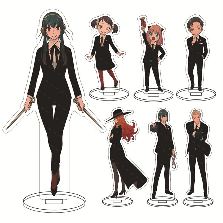 Anime Spy X Family Merchandise Anya Twilight Yor Damien Acrylic Stand Desktop Decoration Ornament