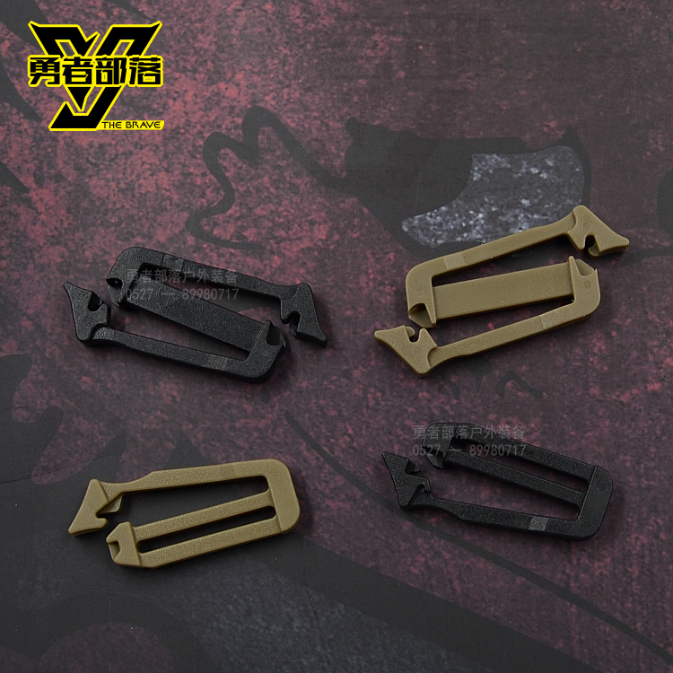 KAM Hualian one-way two-way removable Japanese word buckle accessory bag connection buckle is suitable for 2.5cm 1 inch ribbon