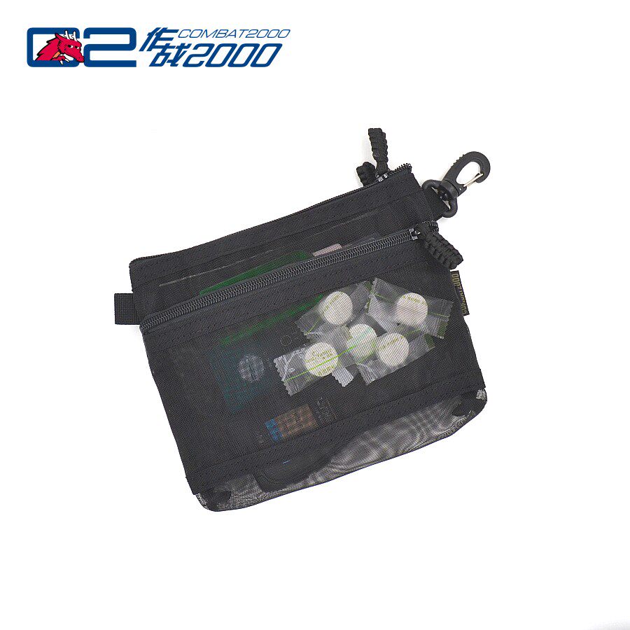 combat2000 Wash Bag Makeup Kit Nylon Grid Finishing Bag Travel Supplies Collection Bag