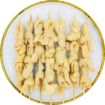 Zibo BBQ Bean Knot Skewers 38g × 20 skewers BBQ Fried Frozen Bean Skin Bean Knots 20 Spicy Hot Pot Ingredients