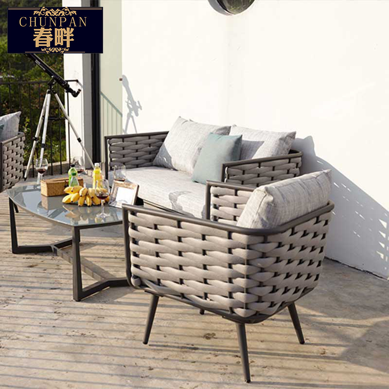 Spring - bank courtyard hotel terrace outdoor rope to discover a simple sun room sample balcony sofa combination