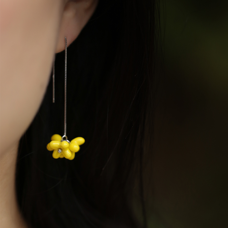 Jingdezhen flagship store of ceramic jewelry girl sweater chain necklace bracelet earrings creative pendant jewelry individual