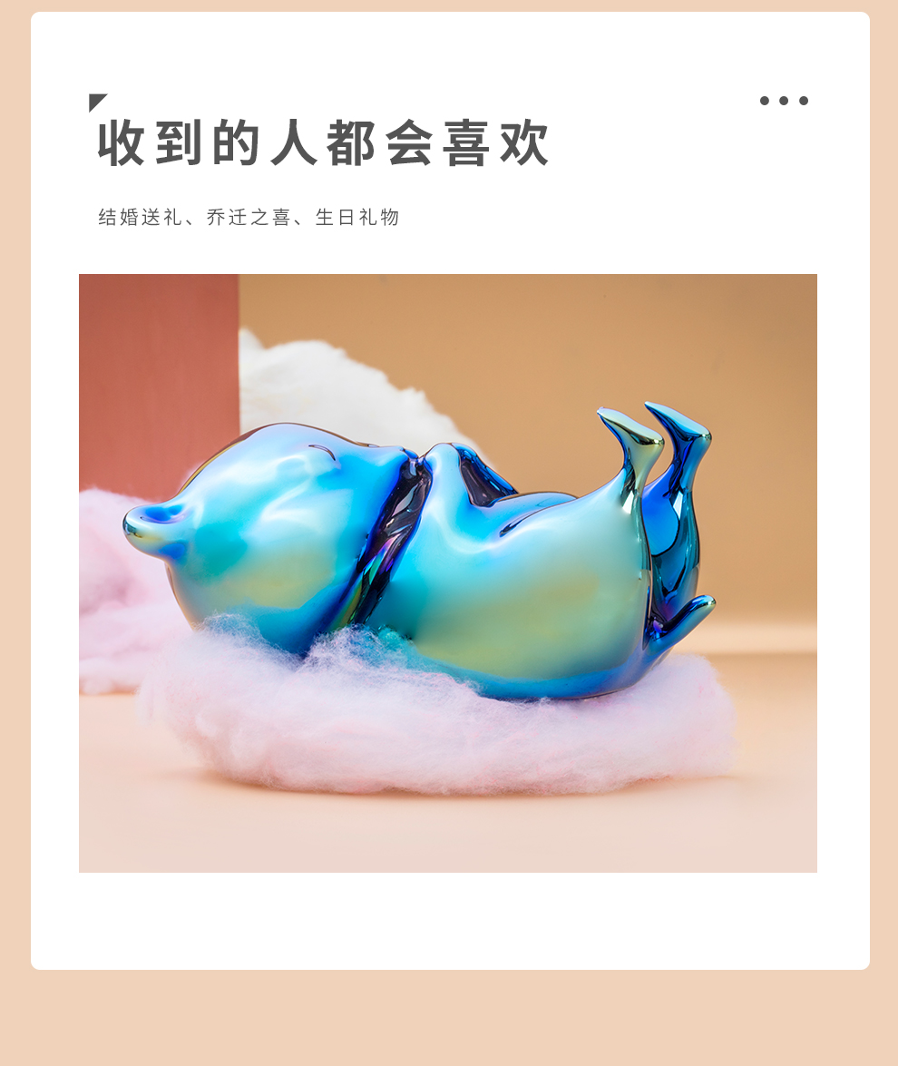 Jingdezhen flagship store 2020 creative ceramic gold and silver mouse embryonic rat furnishing articles household act the role ofing is tasted men 's and women' s birthday present