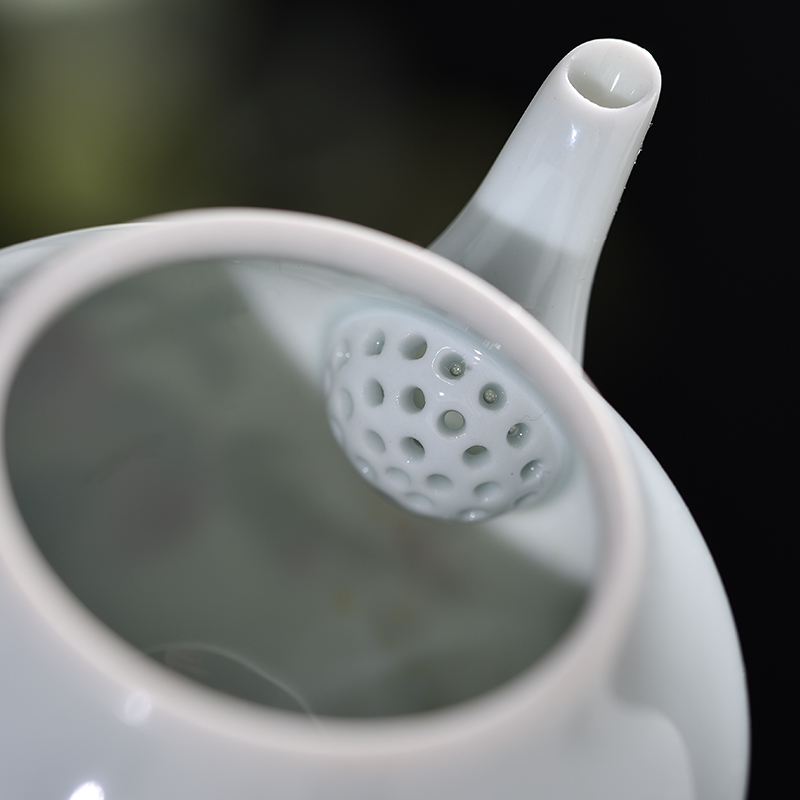 Jingdezhen flagship store hand archaize ceramic filter teapot individual household gifts high - end tea teapot