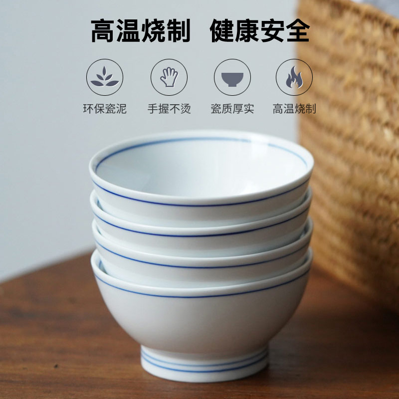 The Custom jingdezhen flagship stores eating bowl dish plate tableware with ceramic dish soup bowl rainbow such as always happy character everyone
