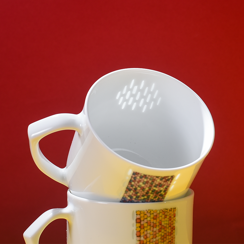 Jingdezhen flagship creative ceramic mugs large capacity domestic children ultimately responds a cup of pure and fresh and contracted can be customized