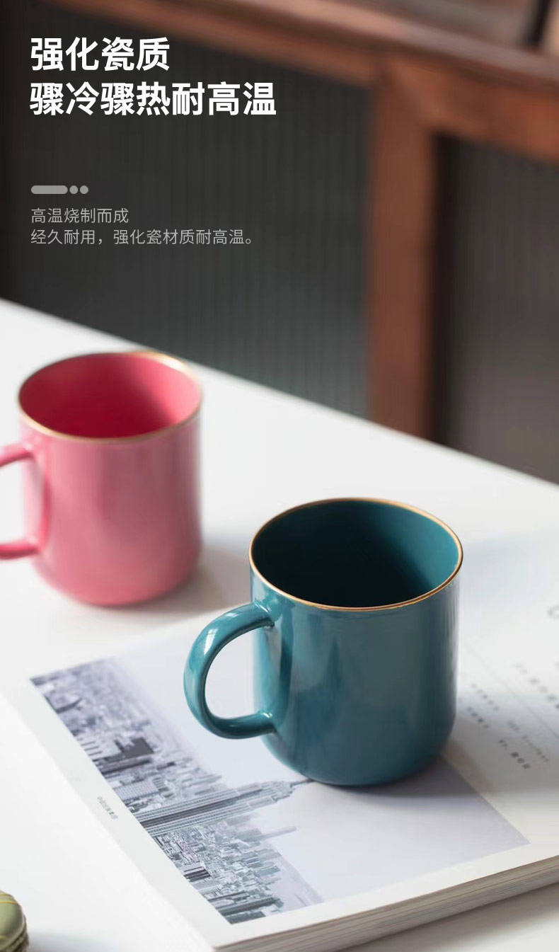 Creative jingdezhen ceramic mugs Nordic contracted and ultimately responds a cup of small capacity coffee cup cup multicolor milk cup