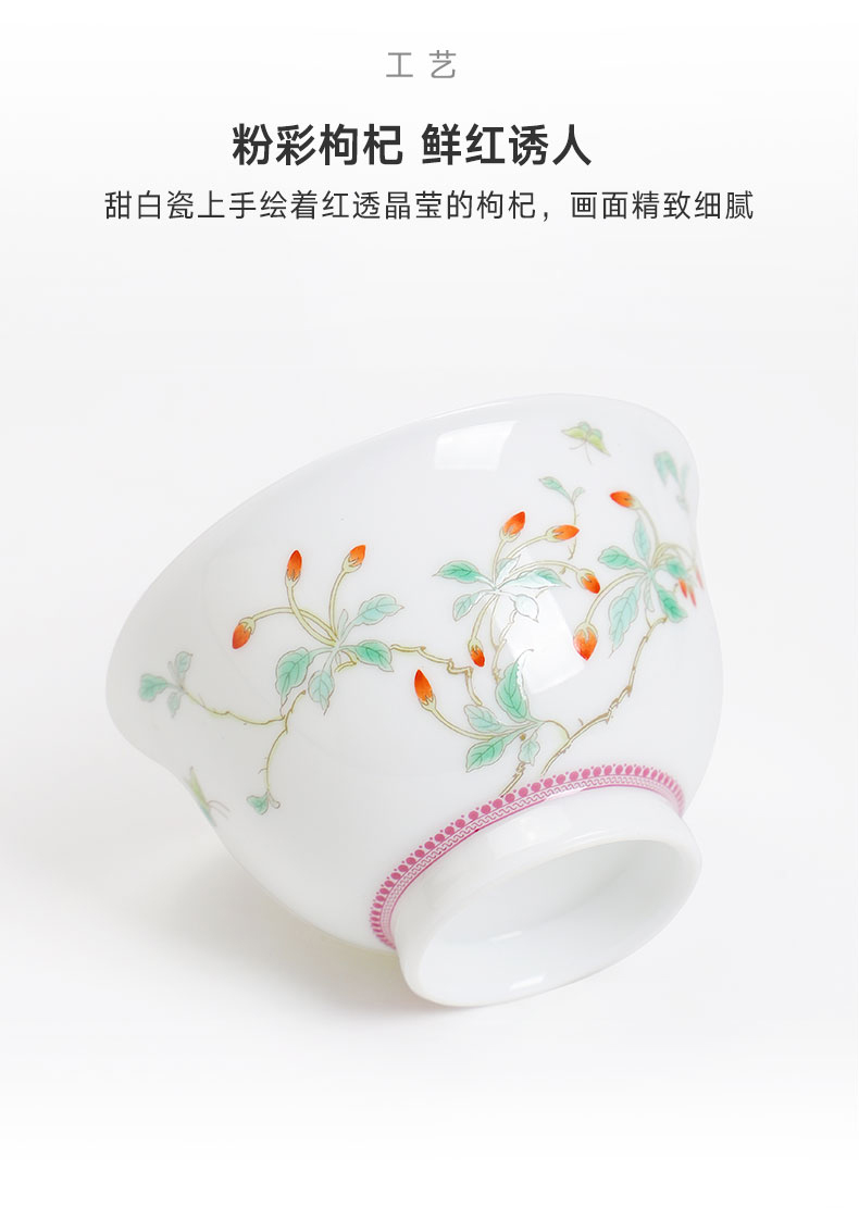 Jingdezhen flagship stores in hand - made ceramic tureen single tea tea tea cups kunfu tea tureen