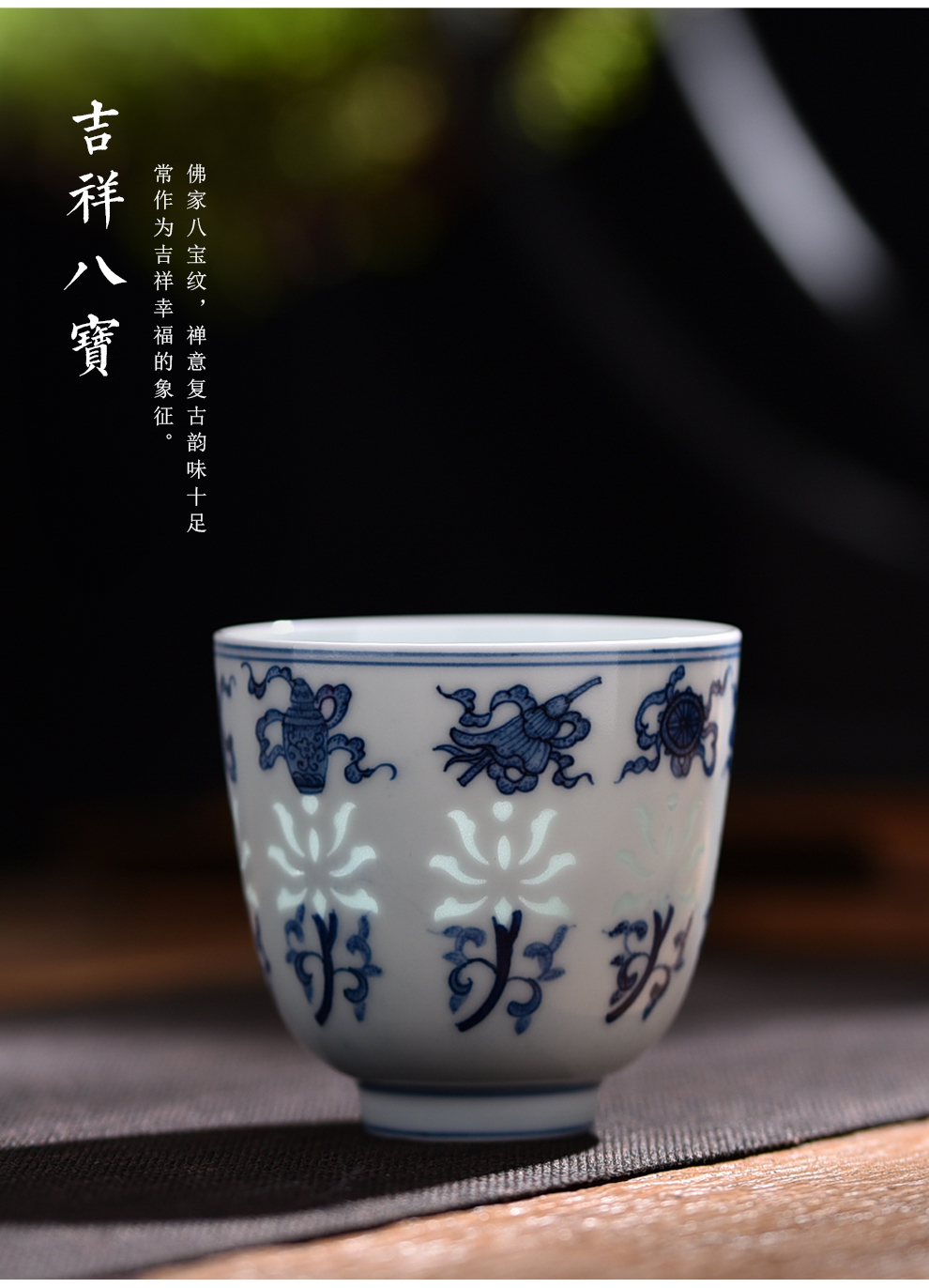 Jingdezhen flagship store hand - made blue - and - white ceramics and exquisite can collect tea master cup a single drinking tea cups of tea