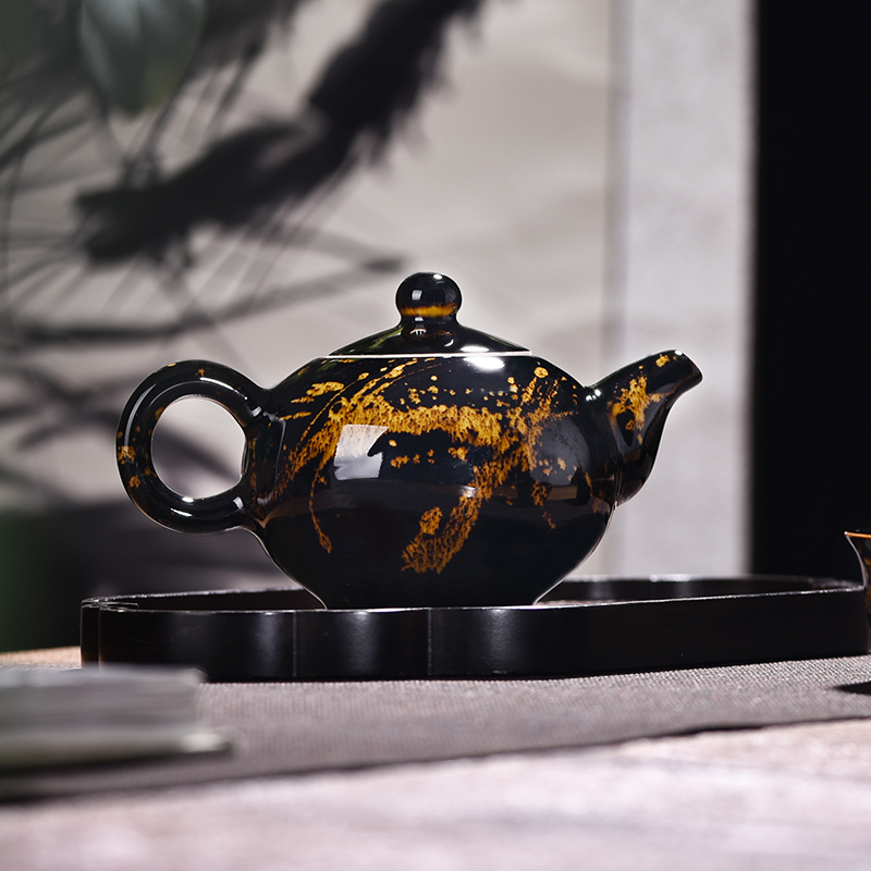 Jingdezhen flagship store hawksbill tea set suits for Chinese household checking gift boxes ceramic teapot high temperature porcelain gifts