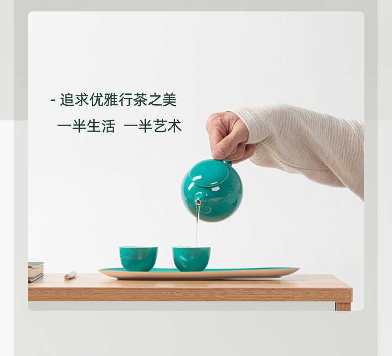 Jingdezhen rhyme combination color business home office at the beginning of high temperature ceramic tea set porcelain teacup gift boxes gift sets