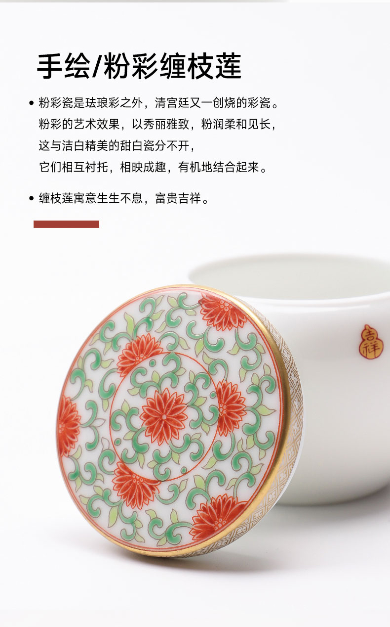 Jingdezhen flagship store hand - made ceramic tea pot home high - grade Chinese tea set portable tea pot storage tanks