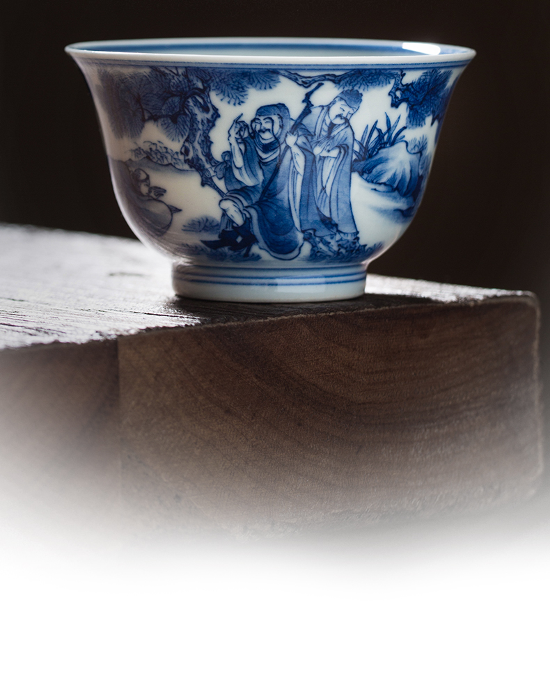 Jingdezhen flagship store figure from master master cup single cup tea masters cup sample tea cup tea cup classic characters