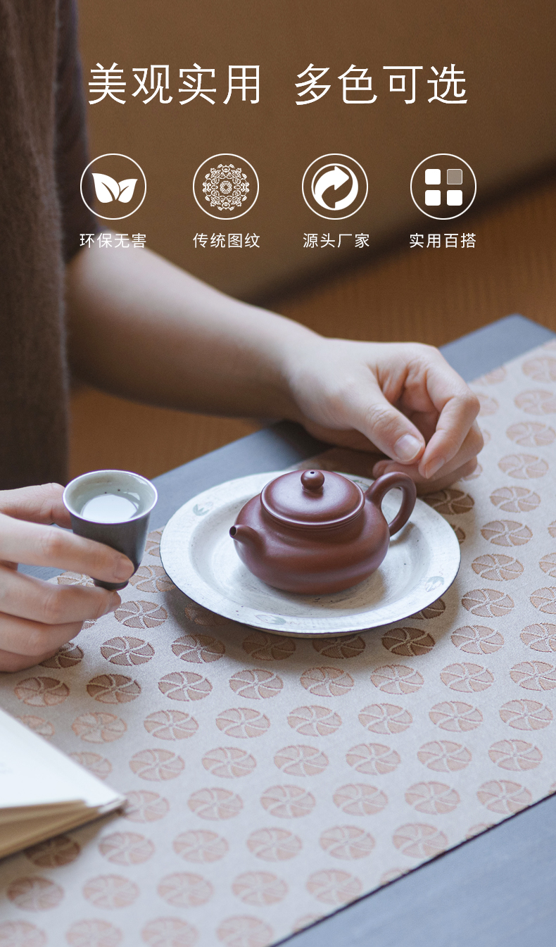 Jingdezhen official flagship store ceramic kung fu tea set with parts tea with tea leaves filter mat mat waterproof tea zero