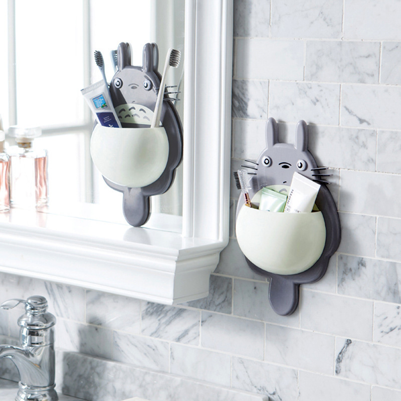 Creative Makeup Room Toothbrush Frame without Punching Toothbrush frame Silicone Toothbrush Cup Collection Box Wall Wall Wall Wall Mouth