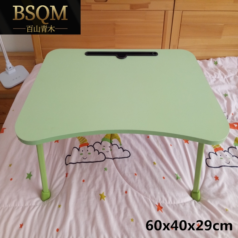 Simple notebook computer desk Children's bed with folding and lazy students Dormitory Learning Desk Plus High Table Legs