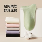 Белые носки, летние дышащие хлопковые гольфы, средней длины, впитывают пот и запах