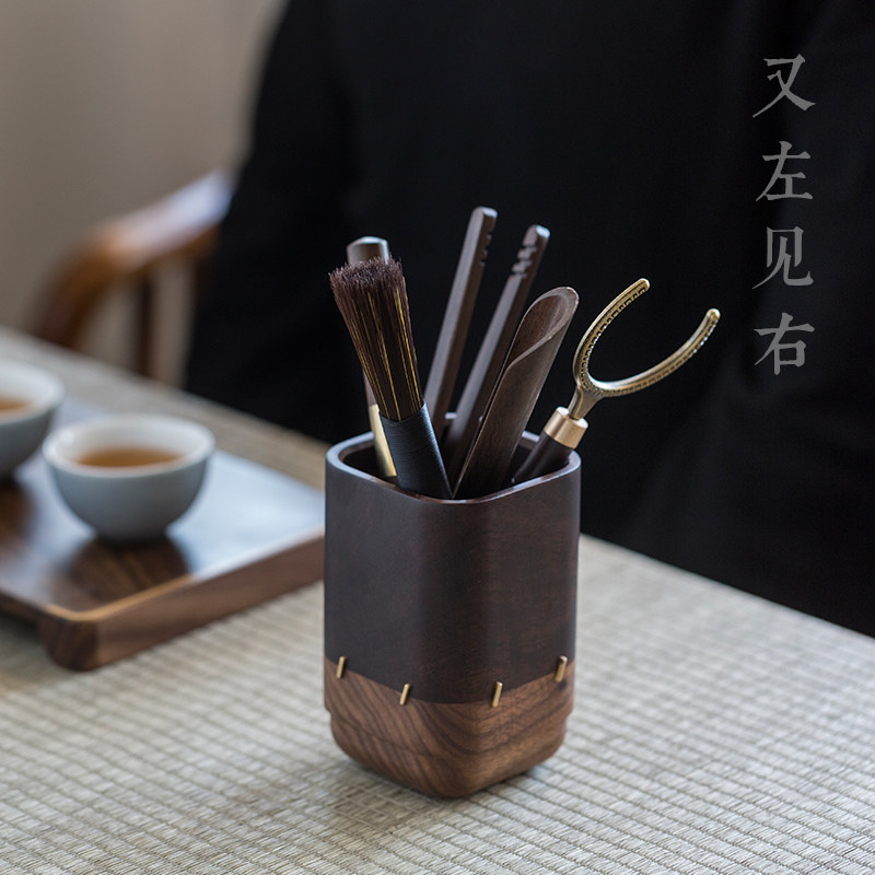 See also left and right pure copper kung fu tea set accessories ebony solid wood tea clip tea tweezers tea cup fork tea ceremony six gentlemen set